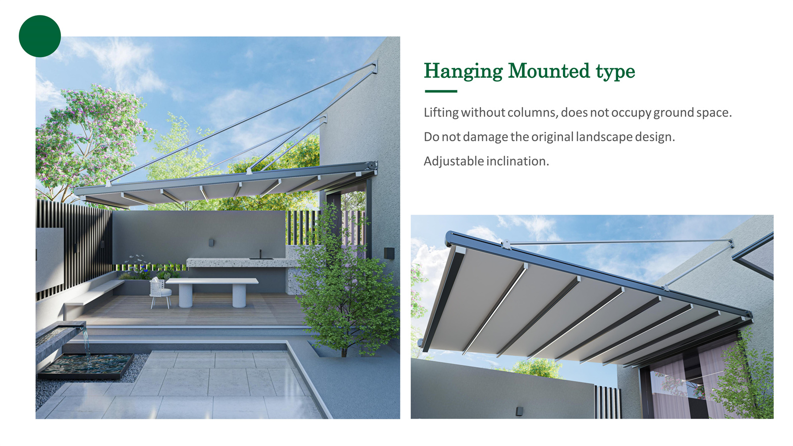 Hanging mounted type